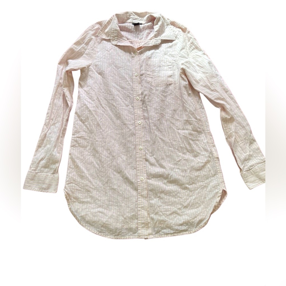 H & M women long sleeve button down shirt